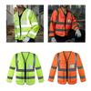 Reflective Vest Clothing Long Sleeved for Men Women Comfortable High Visibility Vest for Security Paving Traffic Landscaping