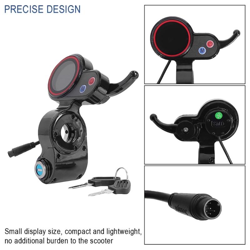 Electric Scooter LCD Display Dashboard LCD Display Panel Throttles Instrument Panel Power Switches Easy to Install