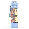 1PC Cute Hedgehog Pastel Cartoon Print 750ml Color Plastic Sports Water Bottle Leakproof Flip Straw Lid Suitable for Sports Office Home Use
