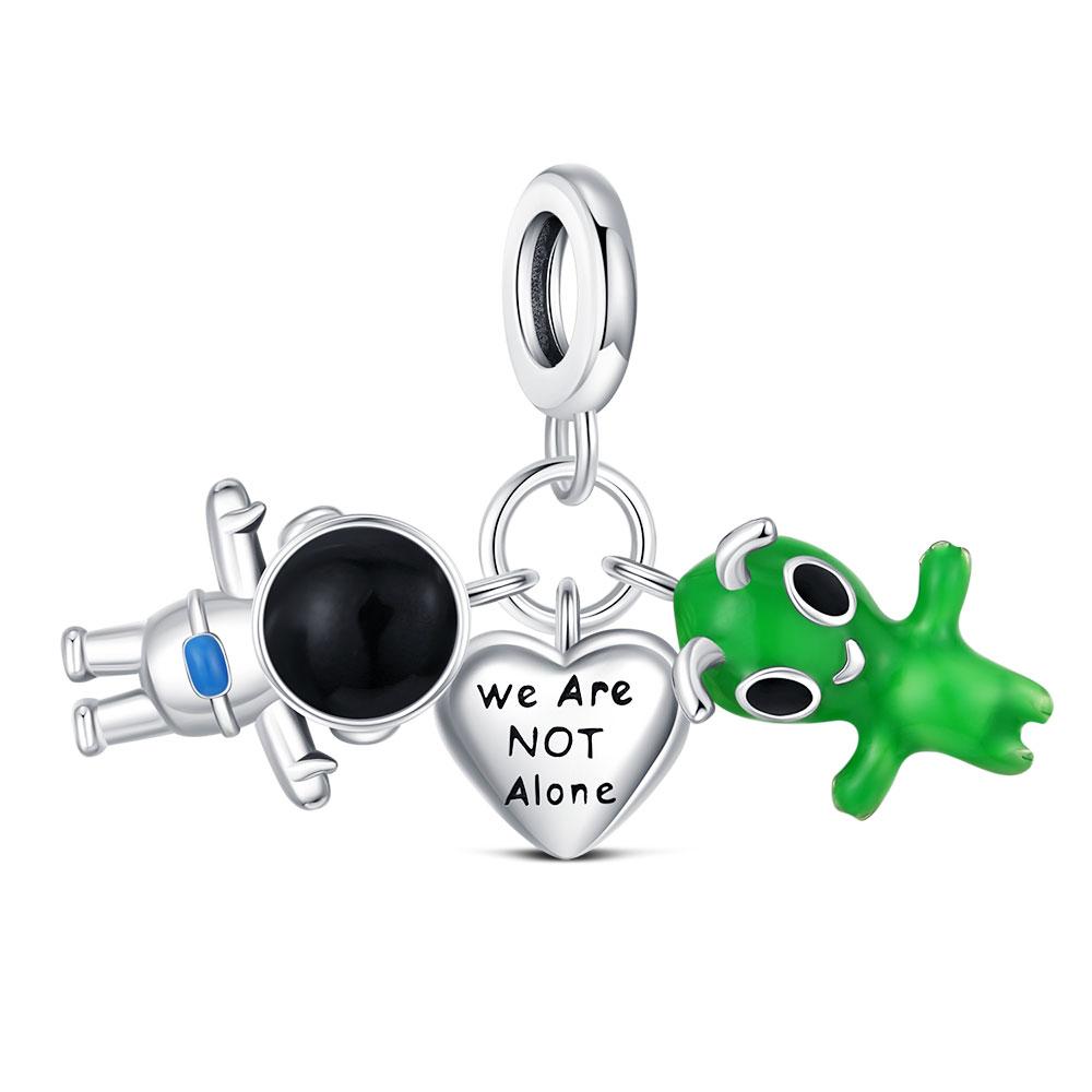 925 Silver Robot Charms Pendant sea turtle Moon Bead Fit Bracelet For Women DIY Fashion Jewelry Elegant Gift