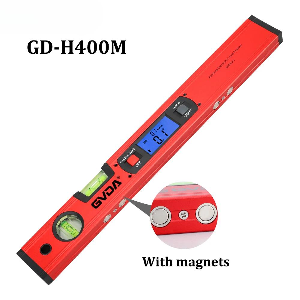 

Цифровой спиртовой уровень Пузырьковый магнитный электрический уровень 360-градусный угломер Транспортир Инклинометр Горизонтальная шкала Линейка