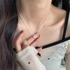 S925 Sterling Silver Butterfly Necklace New Collarbone Chain Gentle and Sweet Neck Chain Tide