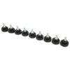 10Pcs Clamping Knob Jig Bolt Lathe Hand Grip Twist Nut Straight Thread Locking Handle M6x25x15
