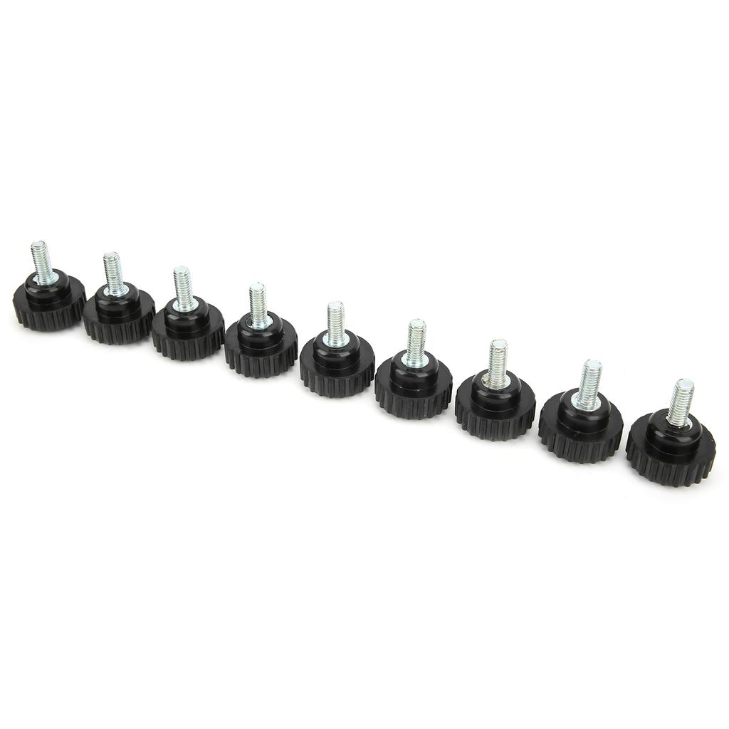 10Pcs Clamping Knob Jig Bolt Lathe Hand Grip Twist Nut Straight Thread Locking Handle M6x25x15