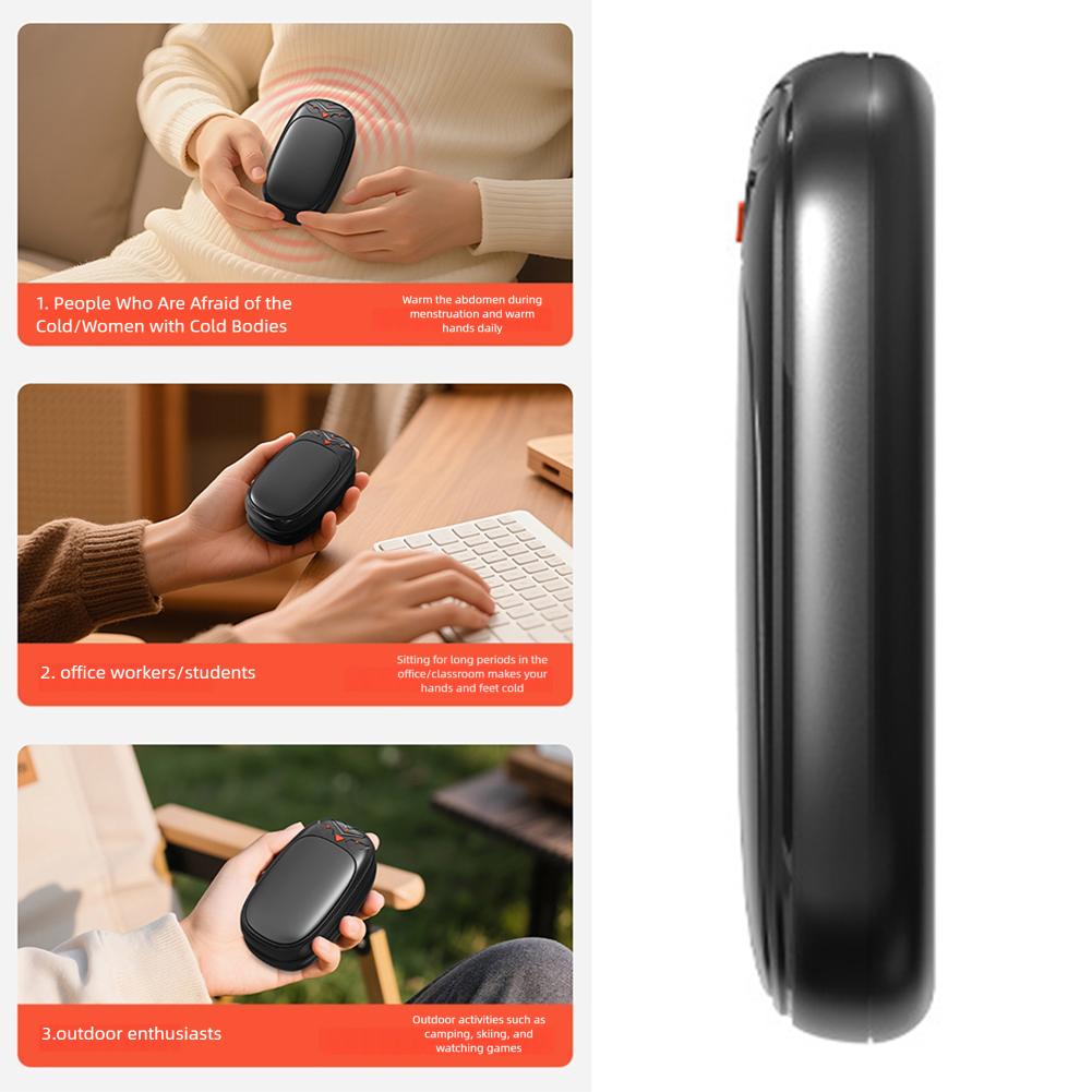 2 In 1 Hand Warmers Rechargeable USB Powered Lightweight Hand Warmer For Adults Kids Ederly