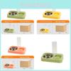 Pet Cat Food Water Dispenser With Non Slip Base For Automatic Feeding And Hydration