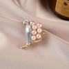 Elegant Pearl Brooch for Women's Suits - High-End Jewelry Pin