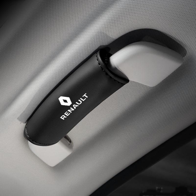 1Pcs PU Leather Roof Handle Anti-scratch Protector Case For Renault RS Clio Megane 2 3 4 Captur Trafic Twingo Scenic 2 Kadjar R888