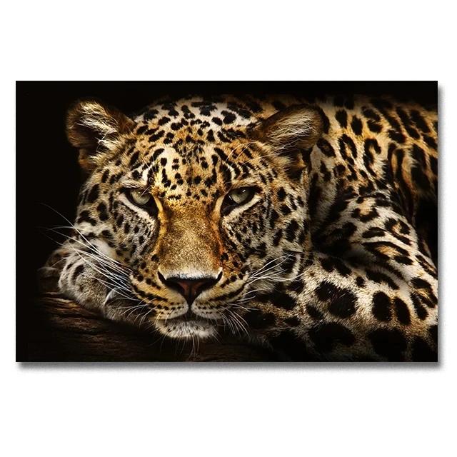Modern Lion Family Wall Art Canvas Painting Print Posters Nature Animal Tiger Mural Pictures for Living Room Home Decoration