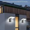 New Solar Wall Light, Smart Human Body Sensing LED Lamp, Waterproof Outdoor Courtyard Garden Decoration Lighting