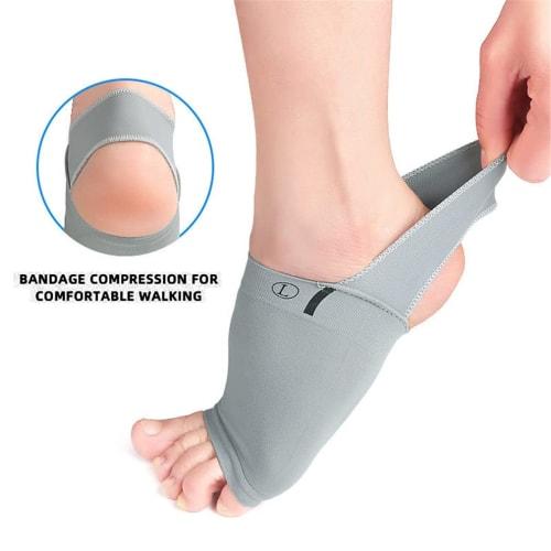 Upgraded Metatarsal Compression Arch Support Sleeves with Internal Gel Pads, Arch Support Brace for Flat Feet & Plantar Fasciitis Pain Relief - Women