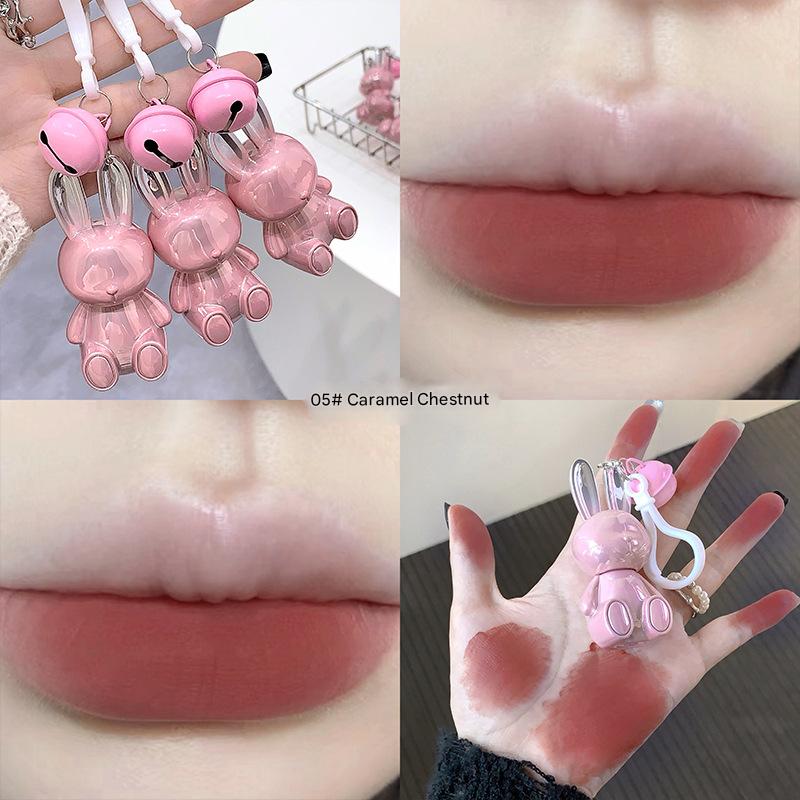 

Gege bear Pink Bunny Velvet Mist Lip Cream Matte Autumn and Winter Show Color Lift Color Pencil Lipstick Lip Glaze