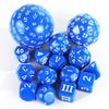 Set di Dadi Poliedrici, Set di Dadi per Giochi Acrilici 15 Pezzi D4-D100 con Sacchetto per Gioco di Ruolo DND