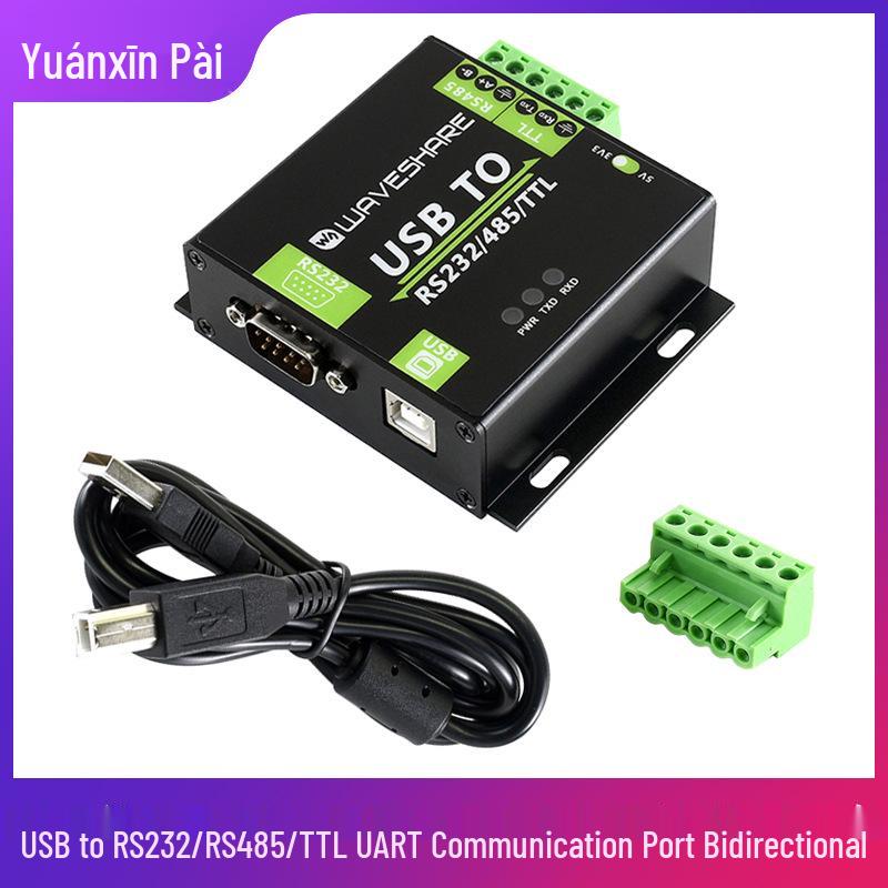 Industrial USB To RS232/RS485/TTL UART Serial Converter with Bidirectional Isolation