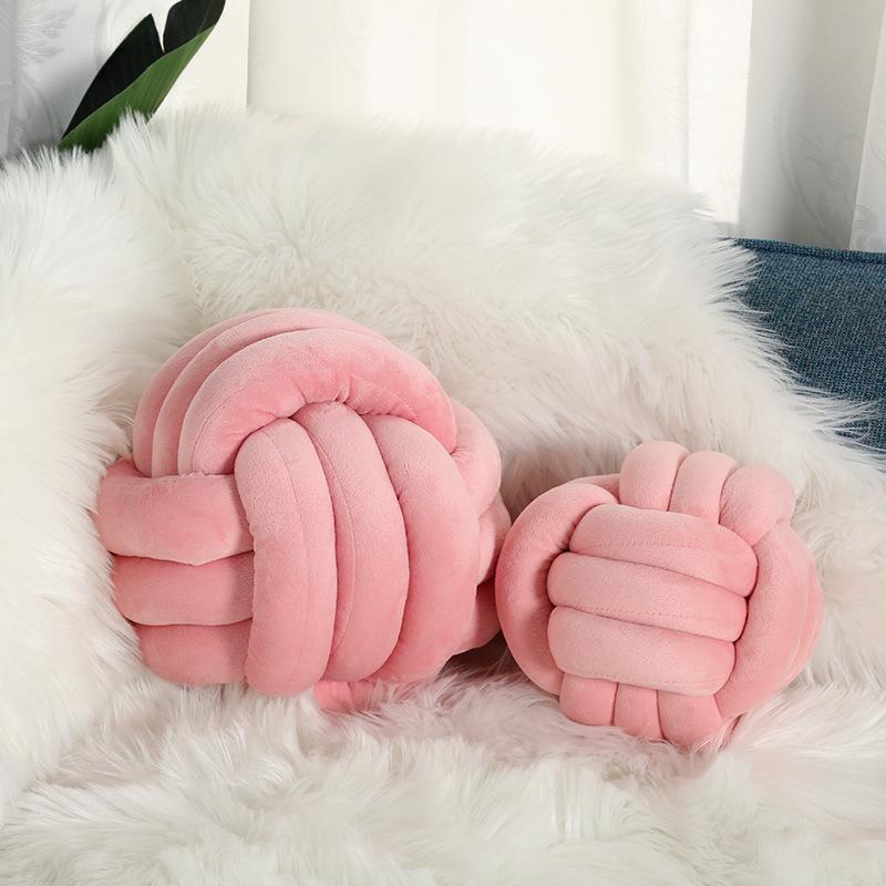 Nordic Hand-Woven Velvet Knot Pillow - Home Decoration