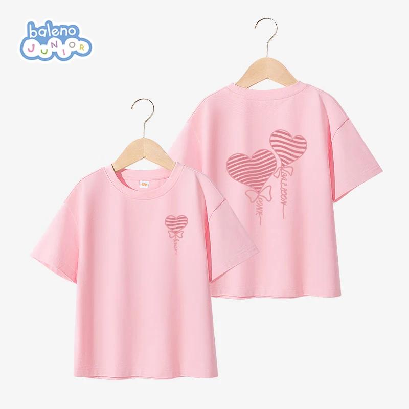 

Baleno Girls Striped Heart Cartoon T-Shirt 120