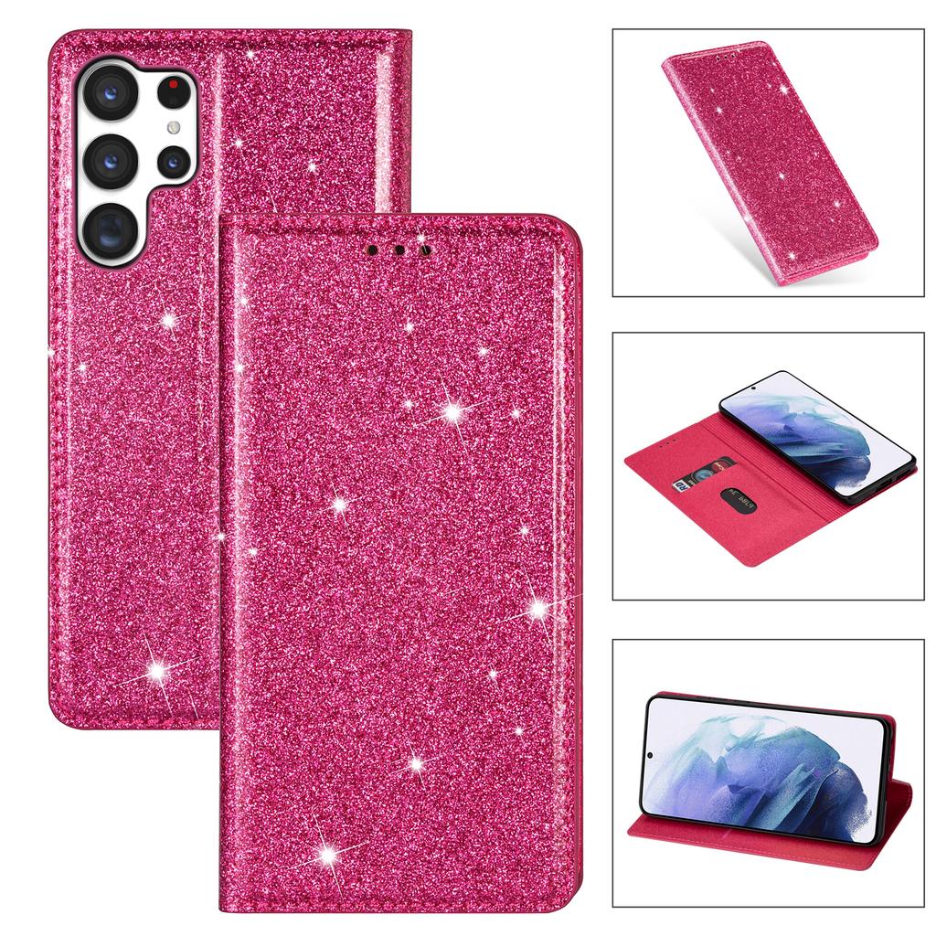 Süße Glitzernde Geldbörse Kartenfächer Handyhülle Für Samsung S26 Ultra S25 Plus S24 S23 A36 A56 Flip Starke Magnetische Buchhülle