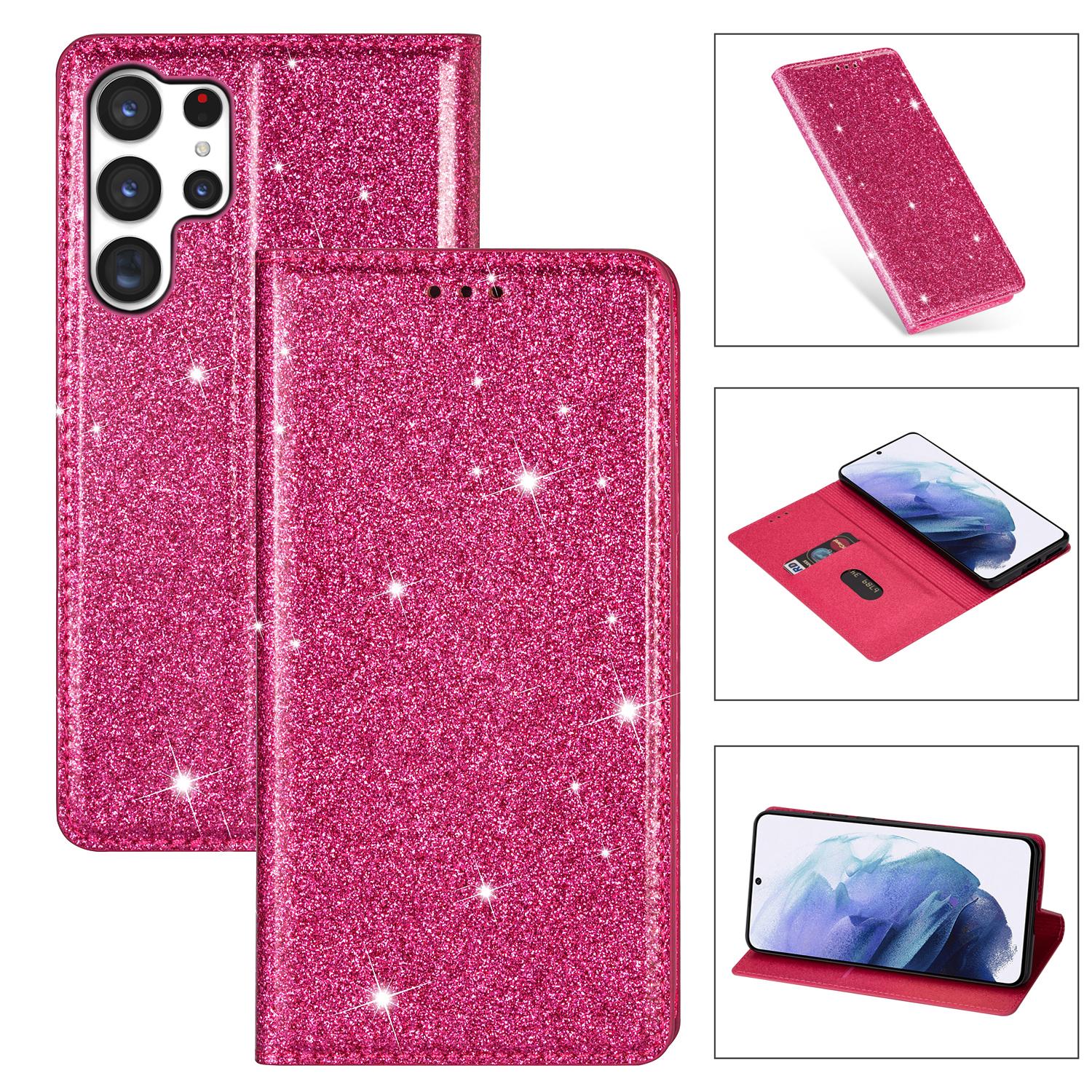 

Cute Glittering Wallet Cards Solt Phone case For Samsung S26 Ultra S25 Plus S24 S23 A36 A56 Flip Strong Magnetic Book Cover Galaxy S22 Ultra 5G кларет