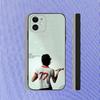 Somber I Barely Know Her voor iPhone 17, 16, 15, 14, 13, 12, 11, Air, X, XR, Pro, Max, Plus, zachte TPU-hoes die prettig aanvoelt op de huid.
