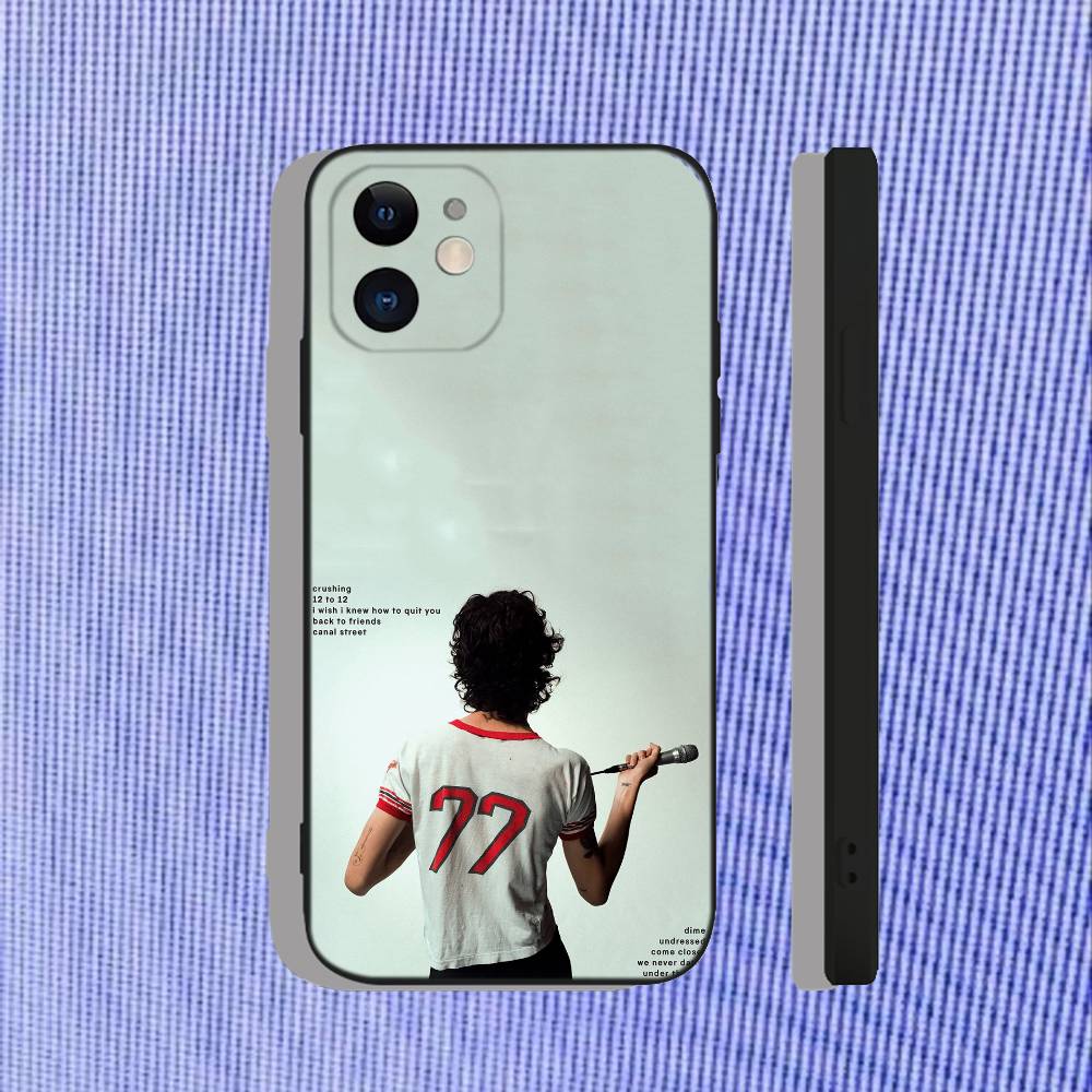 Somber I Barely Know Her voor iPhone 17, 16, 15, 14, 13, 12, 11, Air, X, XR, Pro, Max, Plus, zachte TPU-hoes die prettig aanvoelt op de huid.