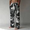 Herren Lockere Lässige Einfarbige Hose Camouflage Muster Gerade Hose