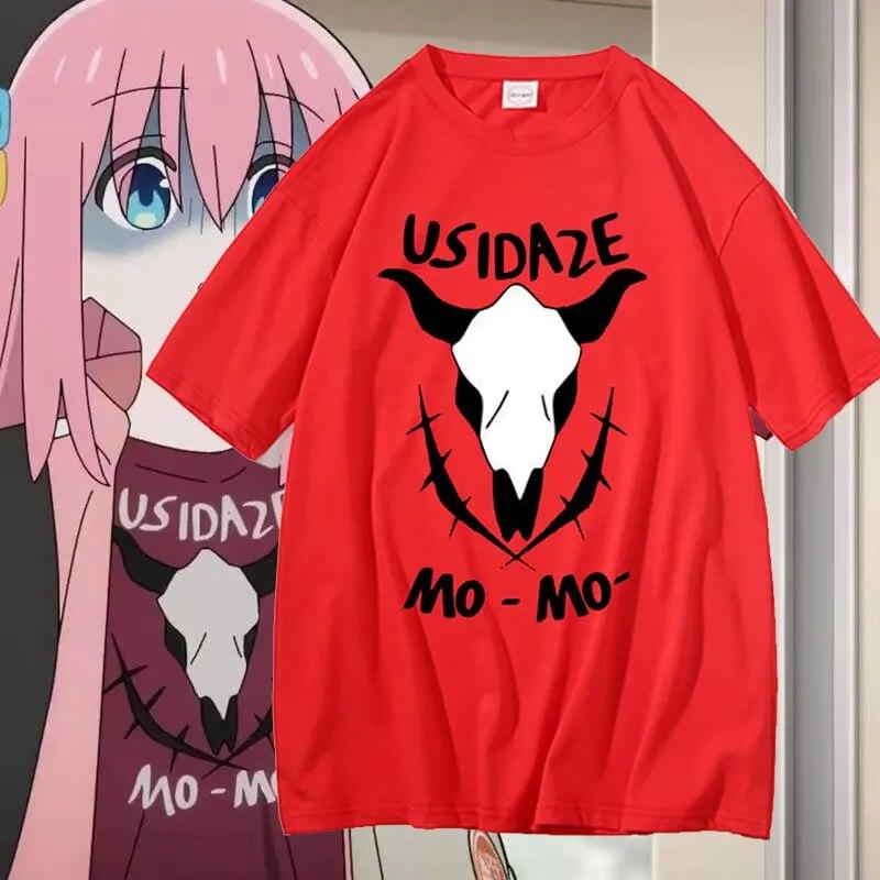 Sevimli Komik Anime BOCCHI THE ROCK Gotoh Hitori Grafik T-shirt Yaz Unisex Kadın Büyük Boy Unisexga Tees Unisex % 100% Pamuk Tshirt