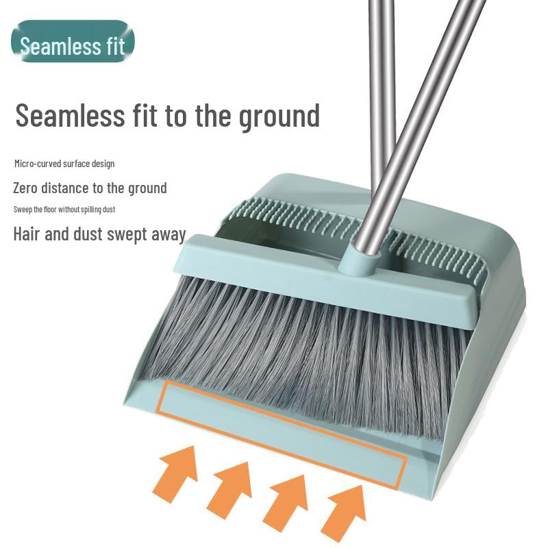 Durable Broom & Dustpan Set for Living Room & Bathroom