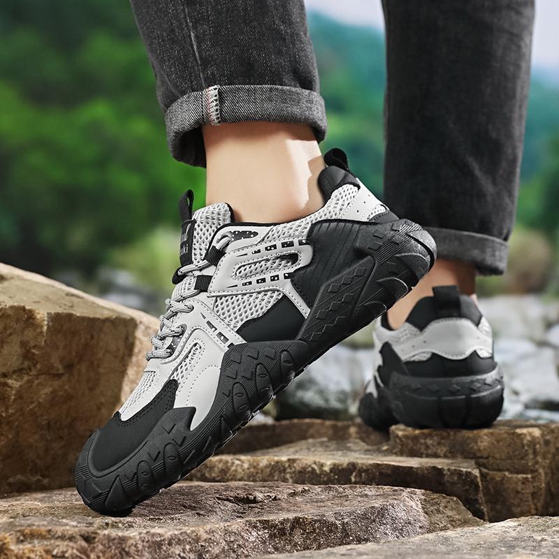 Men Outdoor Casual Mesh Shoes Breathable Walking Sneakers Lightweight Travel Comfort Shoes Daily Wear 39 To 44