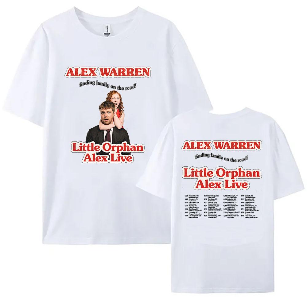 Little Orphan Alex Live T-shirt ALEX WARREN Finding Family on The Road Tshirt Short Sleeve Cotton Loose T Shirt Print Tee