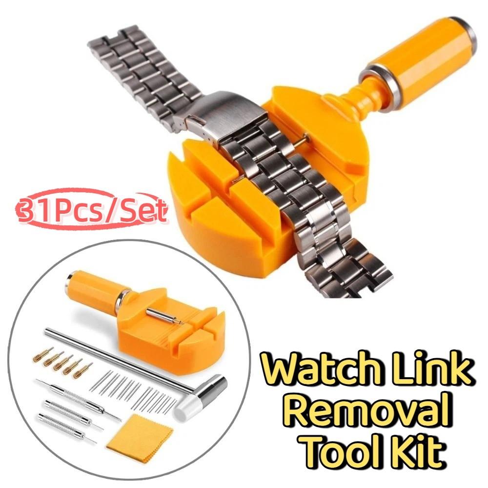 31Pcs/Set Precision Watch Link Removal Tool Kit Professional Watch Strap Repair Tool Kit  Gifts