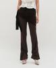 Kimjisu Sheer Layering Pants _ Brown