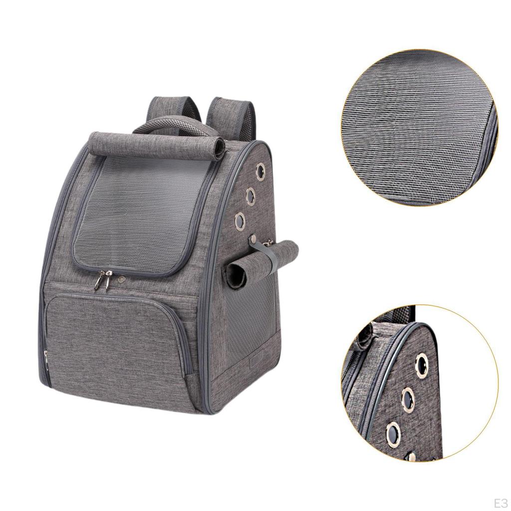 Backpack Pet Carrier Kittens Rucksack Breathable Bag Going Out Cat Knapsack for Hiking