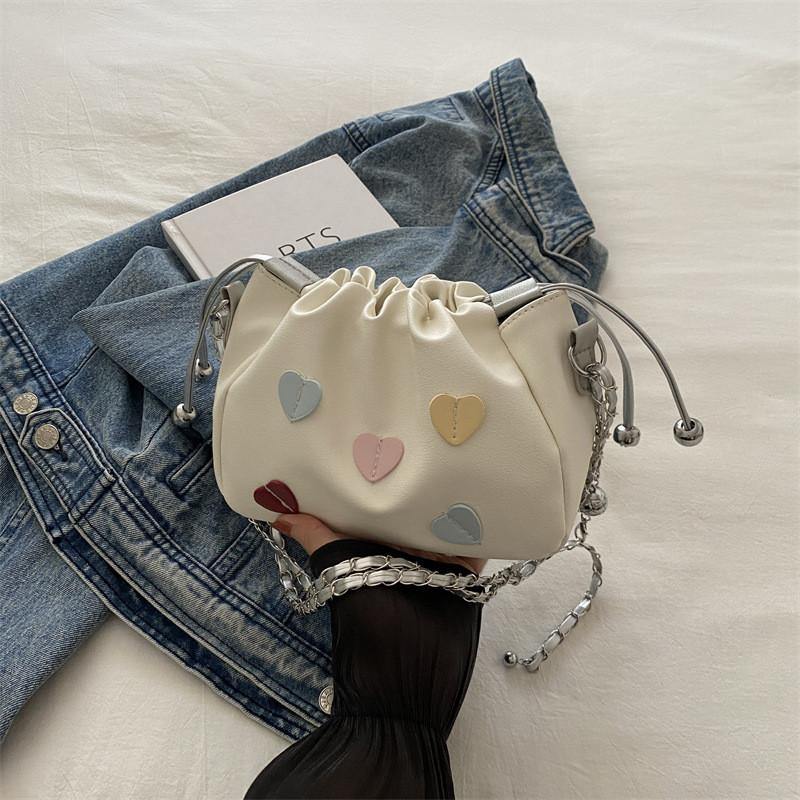 Stylish And Trendy 2024 Summer Fashionable Casual Shoulder Bag For Women With Chic Bucket Design And Versatile Colors