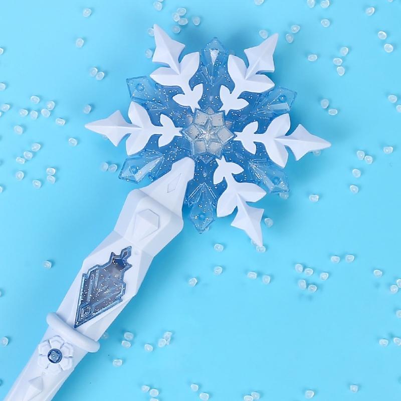 Light Up Musical Magical Wand For Kids Girls Birthday Party Toy Roleplay Princess Snowflake Wand for Roleplay Game Wear