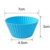 24-Cavity Nonstick Briose Mold Set - Oven Safe Up To 220°C Silicone Muffin Pan Multicolor 4.5x7x3cm