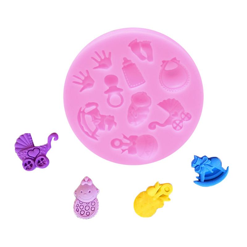 Baby Toy Silicone Fondant Cake Mould Mold Chocolate Tool Sugarcraft Baking D0D2 Baby Toy Silicone Fondant Cake Mould Mold Chocolate Tool Sugarcraft Baking D0D2