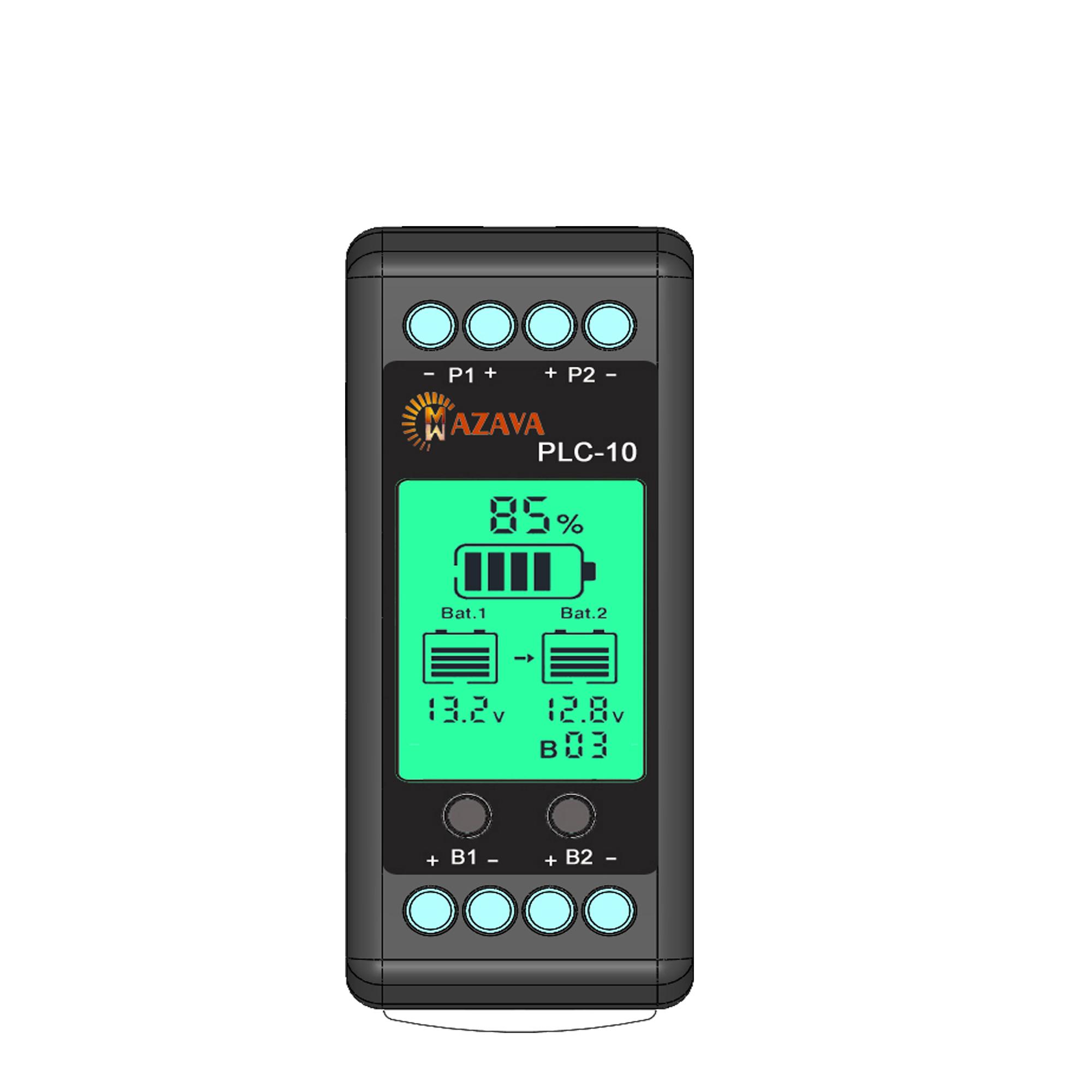 

MAZAVA PLC-10 HX02 Battery Balancer 2S 4S 12V 24V 36V 48V 96A ctive LCD Lead Acid Li li-ion LiFePO4 Battery Equalizer Monitor PLC-10