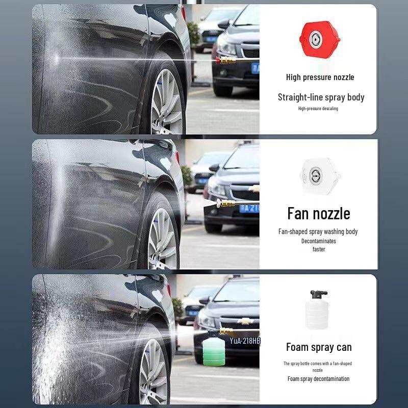 Portable Wireless High-Pressure Car Washer with Lithium Battery for Multifunctional Cleaning and Watering