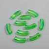 10pcs 34x11mm Acrylic Bamboo Curved Tube New Laser Transparent Loose Beads for Bracelet Necklace Making DIY Jewelry Accessories