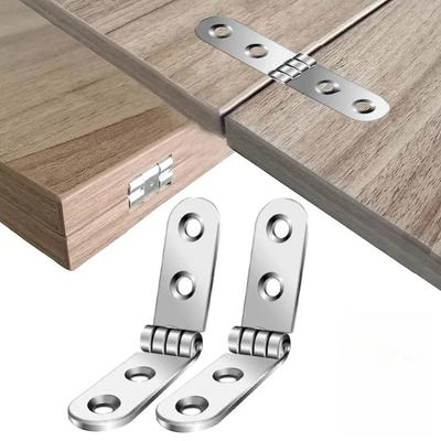 Folding Hinges 10PCS 180 Degree Screw Mount for Door Sewing Cabinet Furniture Rounded Corner Buffer Hardware Concealed Hinge