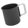 Campingbecher mit klappbarem Griff Aluminiumlegierung Multifunktionale Tragbare Campingtasse für Camping Picknick Wandern Reisen