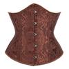 Jacquard  Corset Underbust Top Plus Size Satin Waist Cincher Sexy Gothic Workout Corsets Lingerie Women