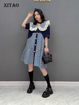 Fashion Dot Print Women Casual Dress ZY7256