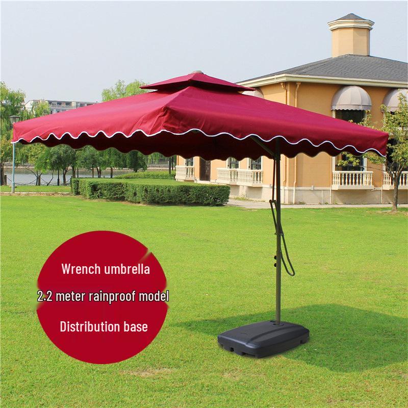 Waterproof Sunshade Umbrella for Balcony, Advertising, Roman Style, Security Booth, Stall, and Courtyard