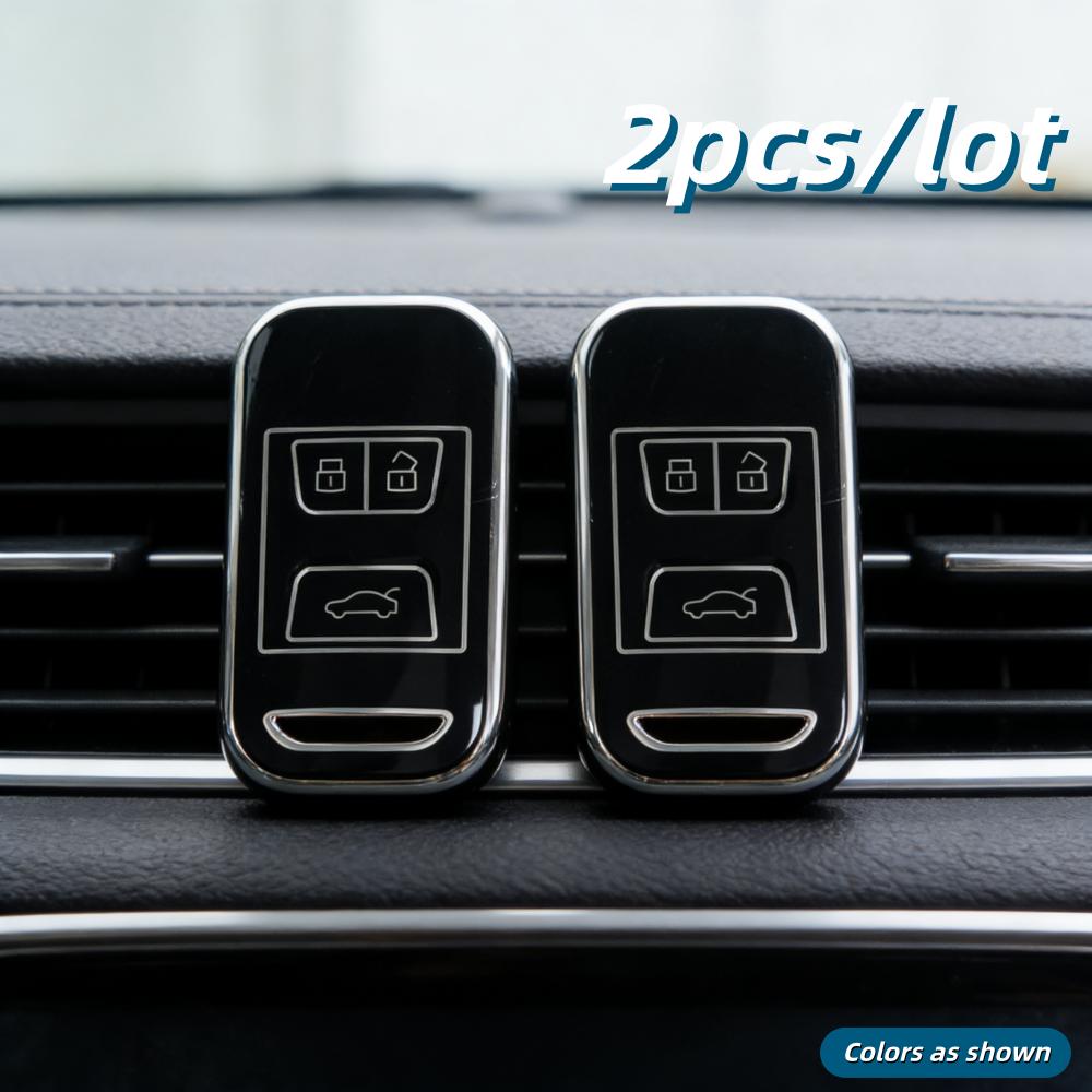 

2Pcs Car Key Case Covers For Chery Tiggo 3 5X 4 8 Glx 7 Arrizo, Only Fit For The Car Key Shown In The Image.
