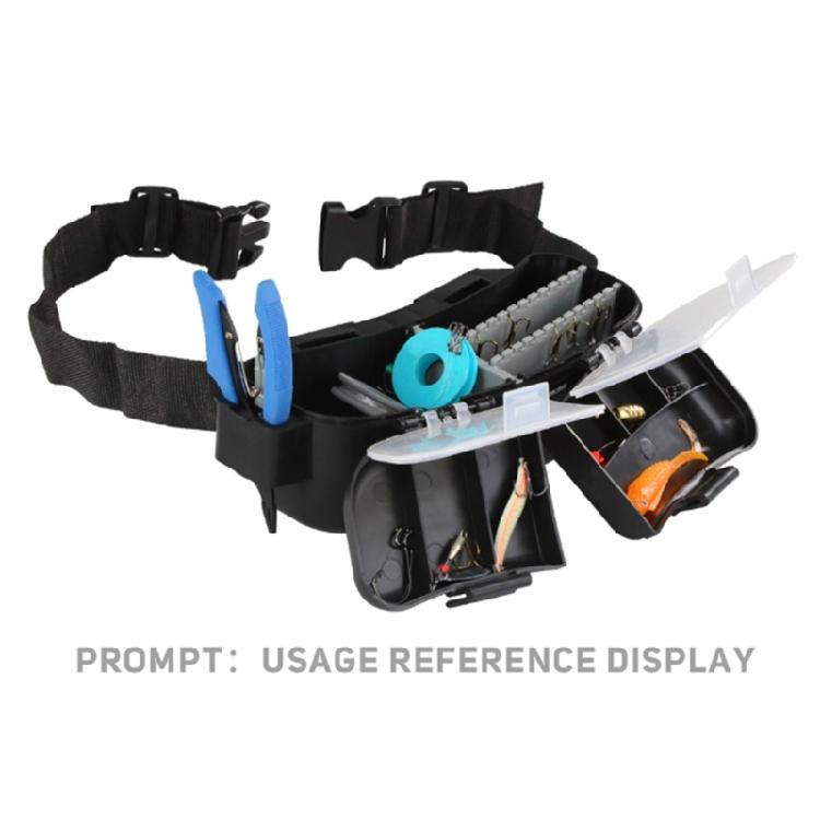 Quickly Access Fishing Lures Holder Reinforced Plastic Structure and Antislip Clasps for Prolonged Outdoor Use