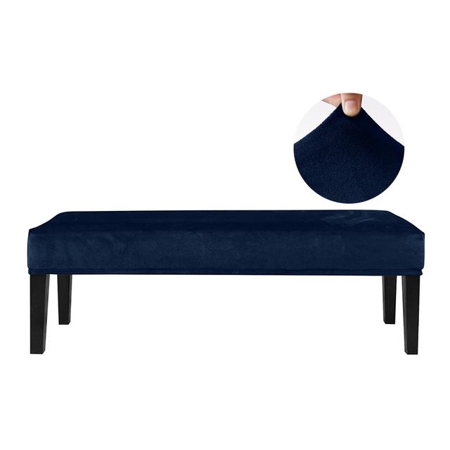 

Stretch Dining Bench Cover Solid Seat Protector Rectangular For Living Room For Piano Stool for Home Durable Durable 112-150cm