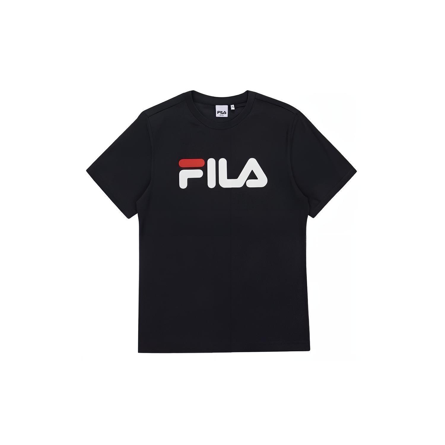 

New FILA T Shirt Korean Style Unisex Navy Blue FS2RSA2001X-INA 95