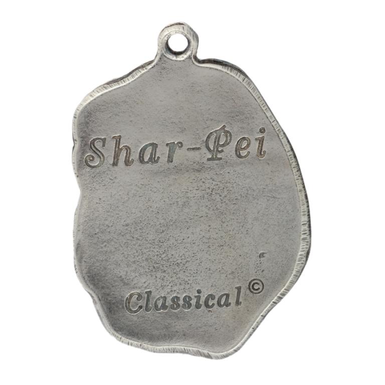 Shar-Pei - Posrebrzany wisiorek z psem, ozdoba torebki, zawieszka do plecaka marki Art-Dog