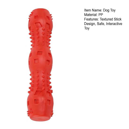 Textured Stick Dog Toy Bite Resistant Puppy Chew Toy Interactive Tug-of-War Toy for Medium Large Dogs Tooth Cleaning Training